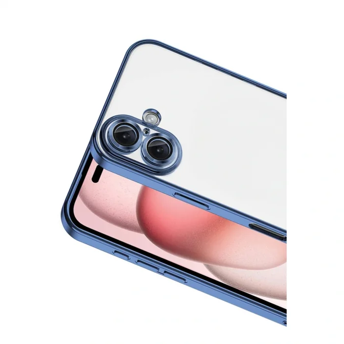 BUĞZ İphone 17 Razer Lensli Silikon - Açık Mavi