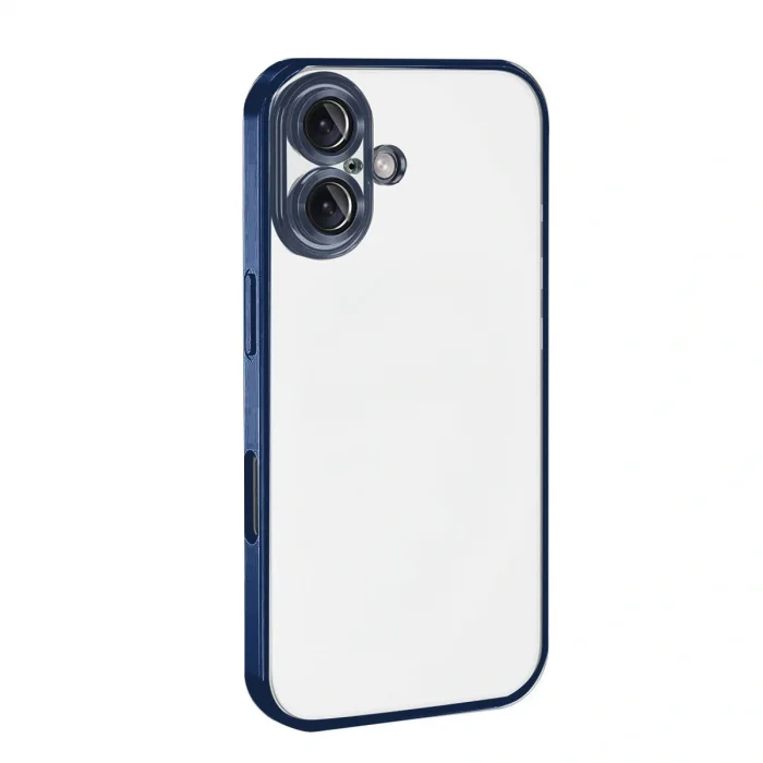 BUĞZ İphone 17 Razer Lensli Silikon - Lacivert