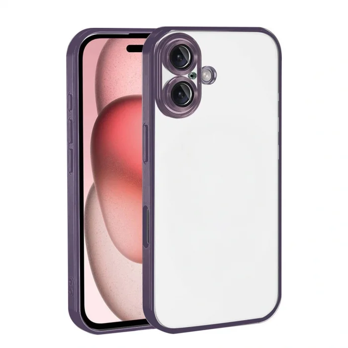 BUĞZ İphone 17 Razer Lensli Silikon - Mor