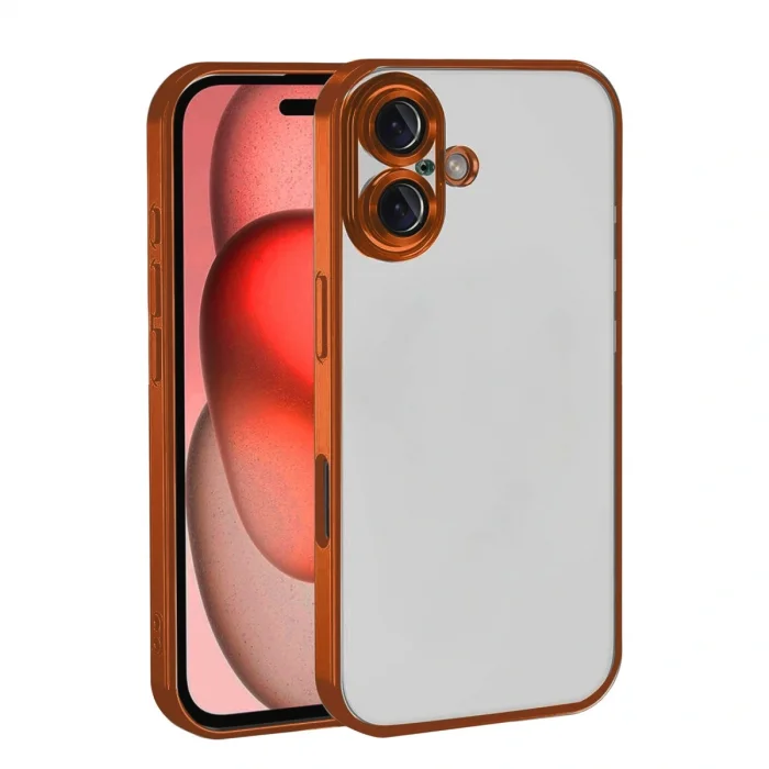 BUĞZ İphone 17 Razer Lensli Silikon - Turuncu