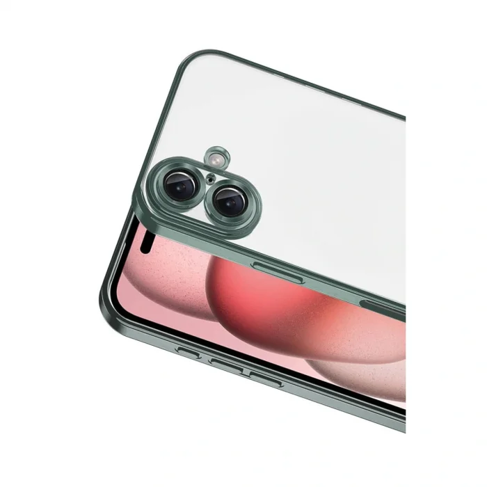 BUĞZ İphone 17 Razer Lensli Silikon - Yeşil