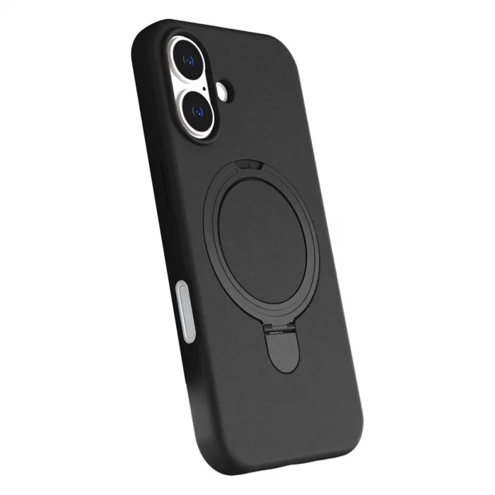 BUĞZ İphone 17 Regal Magsafe Standlı Kapak - Siyah
