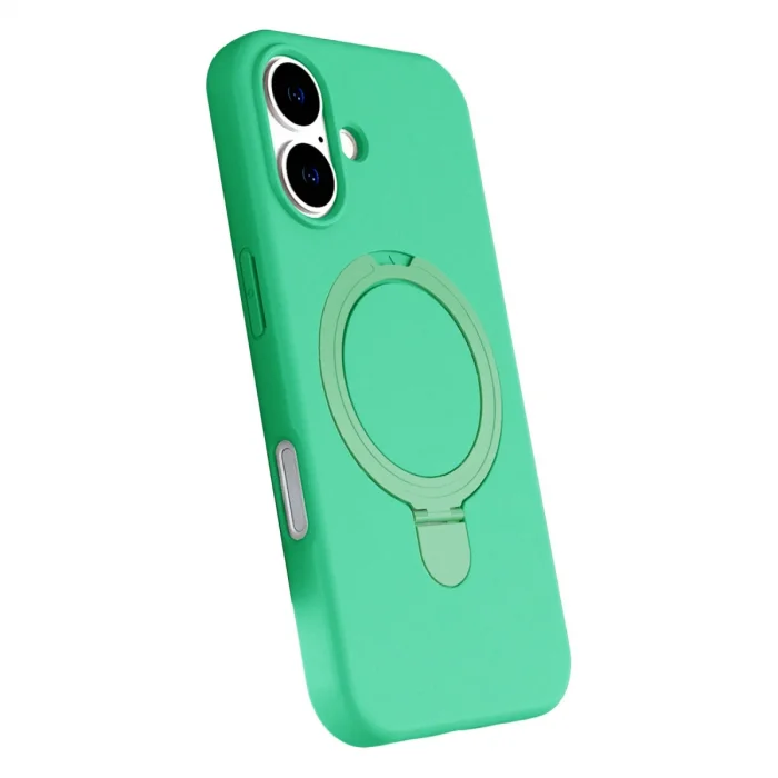 BUĞZ İphone 17 Regal Magsafe Standlı Kapak - Yeşil