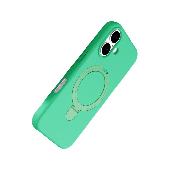 BUĞZ İphone 17 Regal Magsafe Standlı Kapak - Yeşil