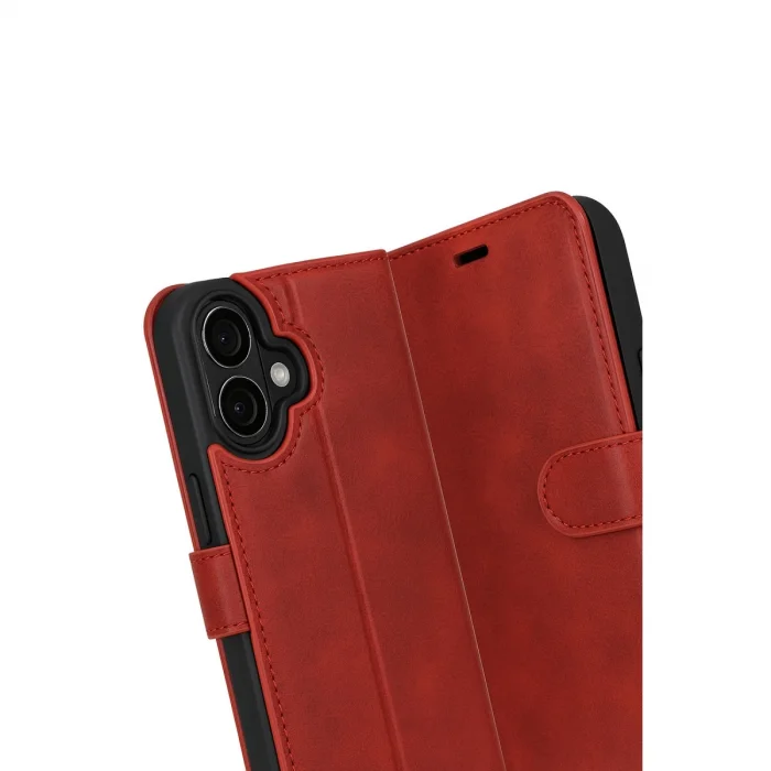 BUĞZ İphone 17 Trend S Plus Kapaklı Kılıf - Kırmızı