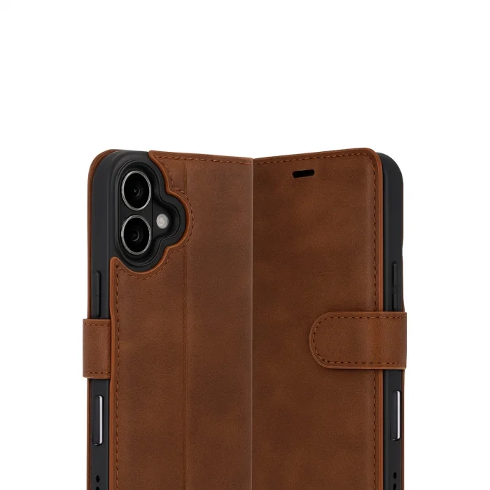 BUĞZ İphone 17 Trend S Plus Kapaklı Kılıf - Taba