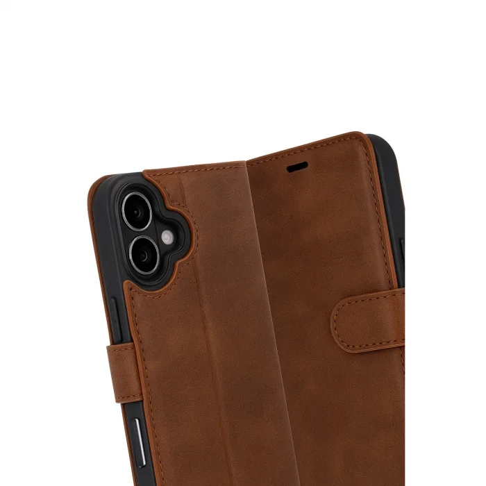 BUĞZ İphone 17 Trend S Plus Kapaklı Kılıf - Taba