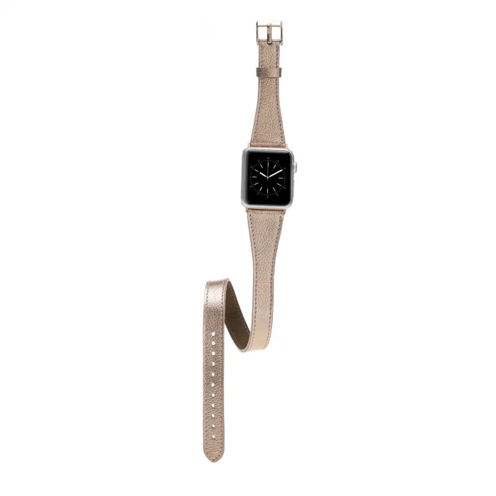  Apple Watch Uyumlu Deri Kordon 38-40-41mm DT RG2