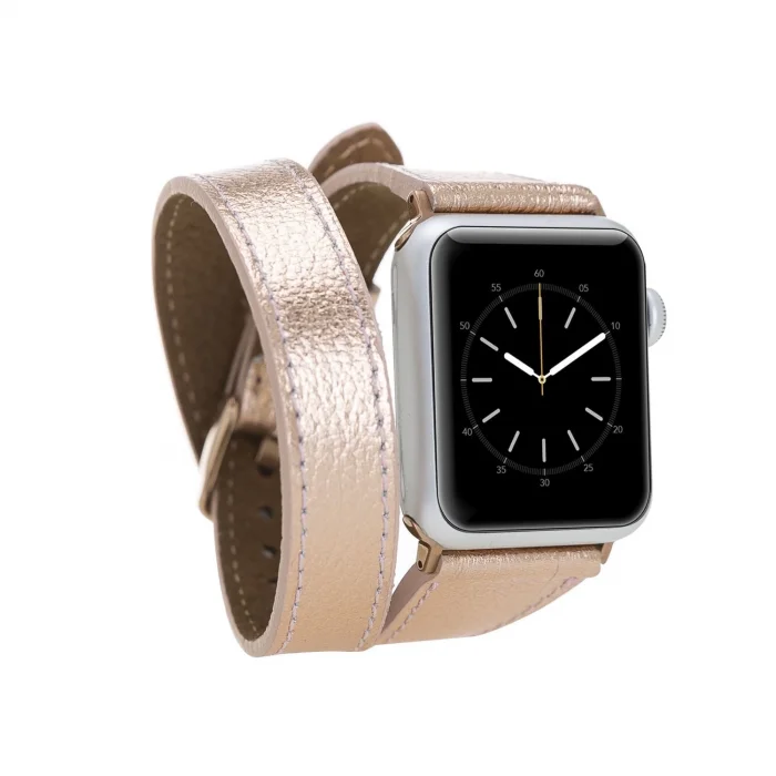  Apple Watch Uyumlu Deri Kordon 38-40-41mm DT RG2
