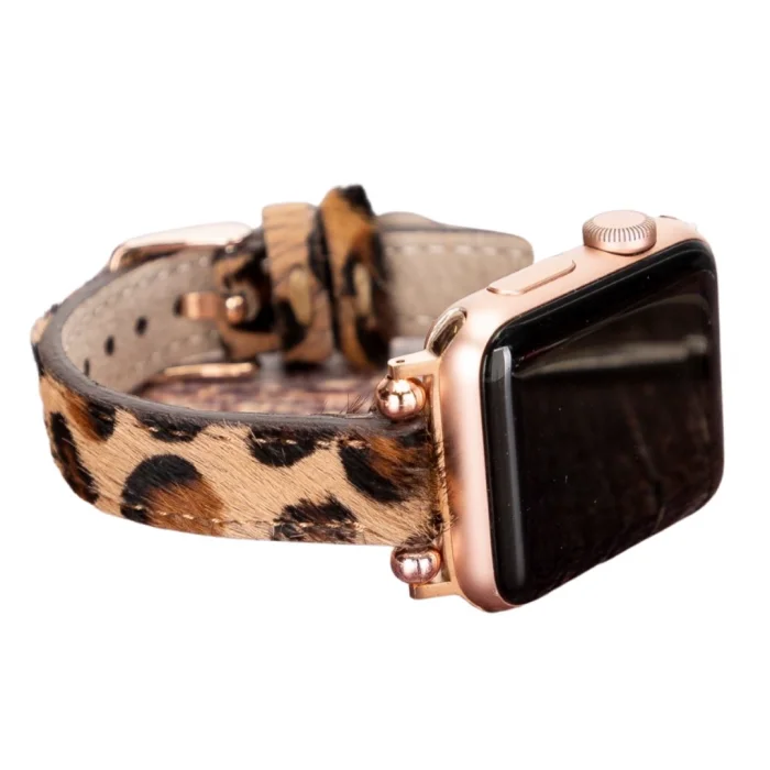  Apple Watch Uyumlu Deri Kordon 38-40-41mm Ferro LEO1N