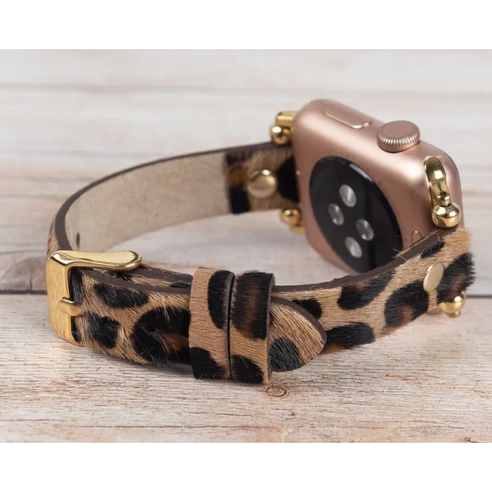  Apple Watch Uyumlu Deri Kordon 38-40-41mm GT LEO1N