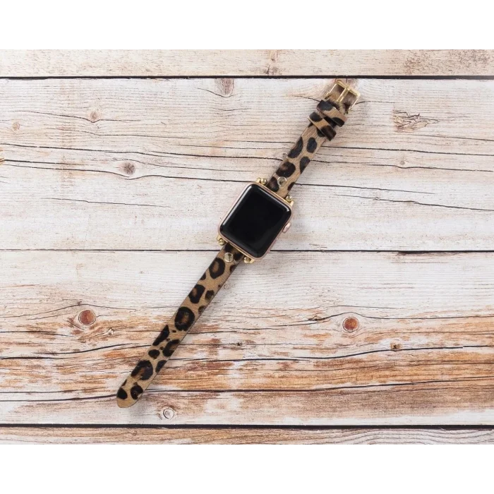  Apple Watch Uyumlu Deri Kordon 38-40-41mm GT LEO1N