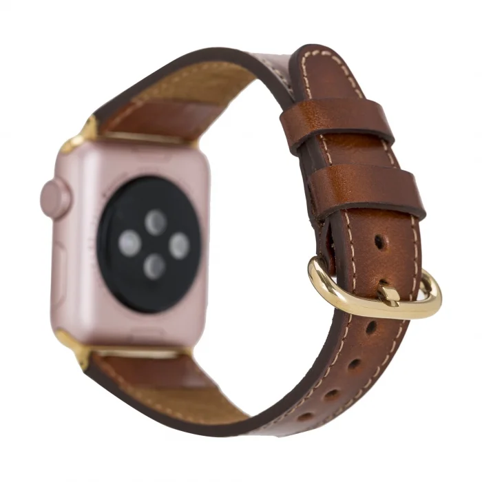  Apple Watch Uyumlu Deri Kordon 38-40-41mm ROM RST2EF