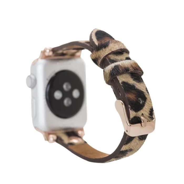  Apple Watch Uyumlu Deri Kordon 38-40-41mm RT LEO1N