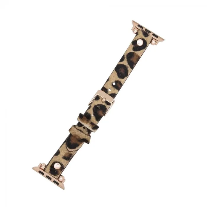  Apple Watch Uyumlu Deri Kordon 38-40-41mm RT LEO1N