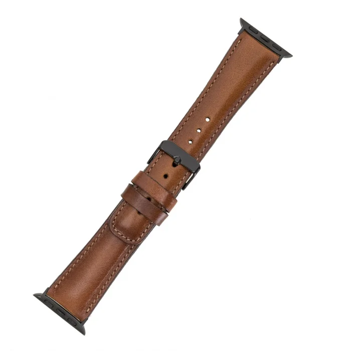 BUĞZ Apple Watch Uyumlu Deri Kordon 38-40-41mm RTST2EF Taba