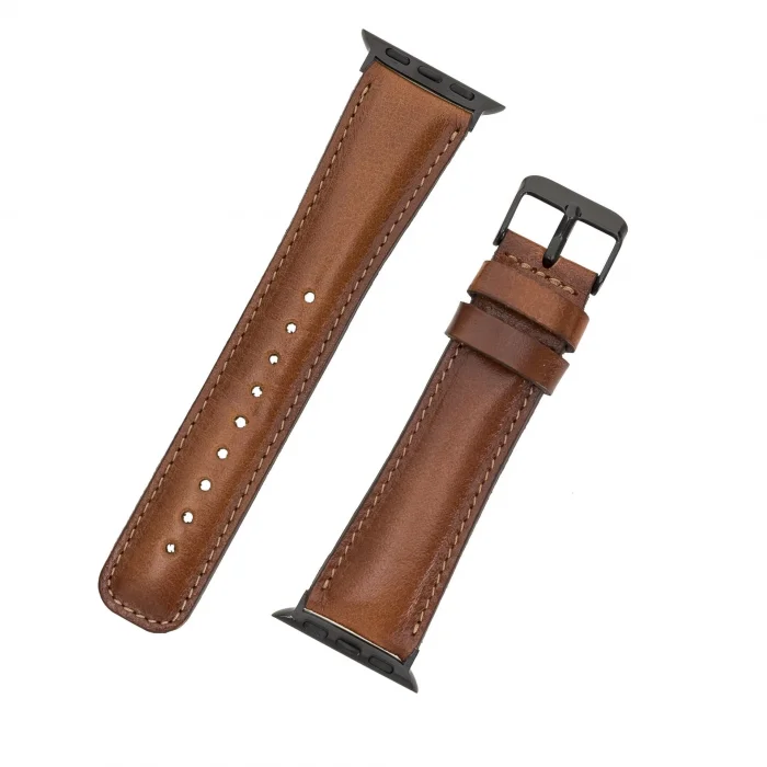 BUĞZ Apple Watch Uyumlu Deri Kordon 38-40-41mm RTST2EF Taba