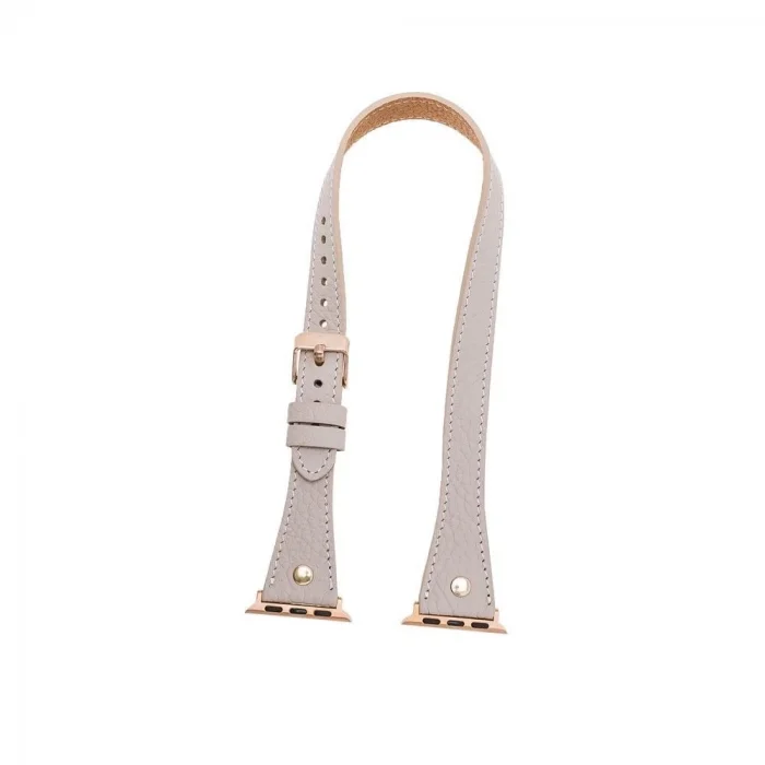  Apple Watch Uyumlu Deri Kordon 38-40-41mm Slim DTGT ERC3