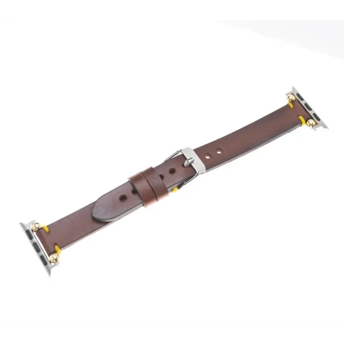  Apple Watch Uyumlu Deri Kordon 38-40-41mm Slim SRÇ RST2E