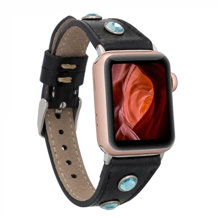  Apple Watch Uyumlu Deri Kordon 38-40-41mm Slim TR RST1