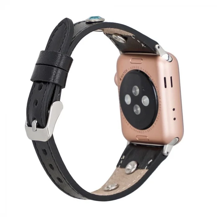  Apple Watch Uyumlu Deri Kordon 38-40-41mm Slim TR RST1