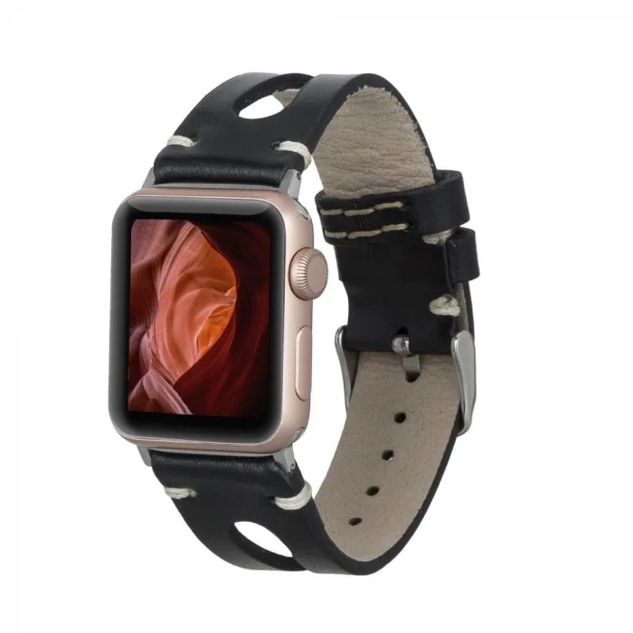  Apple Watch Uyumlu Deri Kordon 42-44-45mm 42BA2 RST1