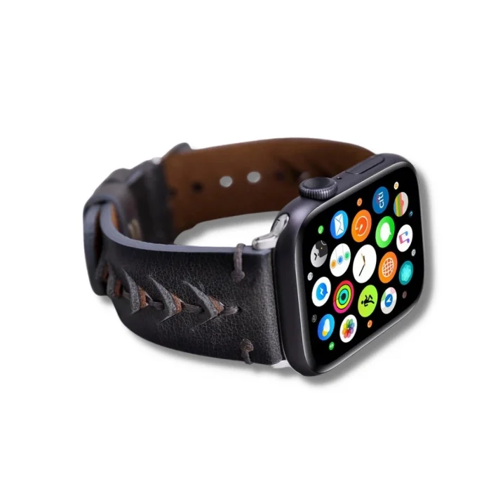  Apple Watch Uyumlu Deri Kordon 42-44-45mm Boras VS4EF