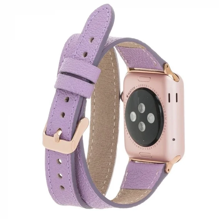  Apple Watch Uyumlu Deri Kordon 42-44-45mm DT CP22