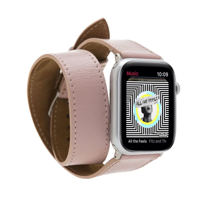  Apple Watch Uyumlu Deri Kordon 42-44-45mm DT NU2