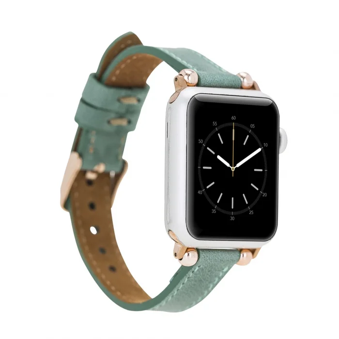  Apple Watch Uyumlu Deri Kordon 42-44-45mm Ferro CZ12