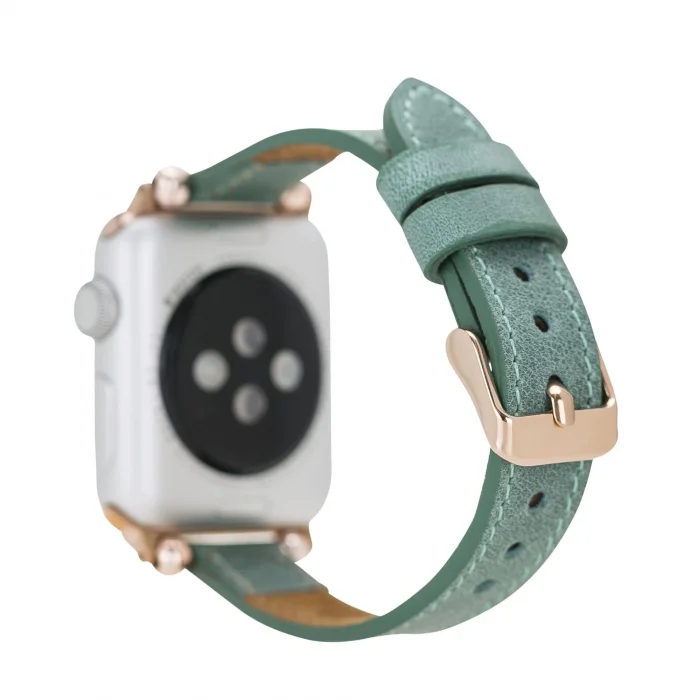  Apple Watch Uyumlu Deri Kordon 42-44-45mm Ferro CZ12