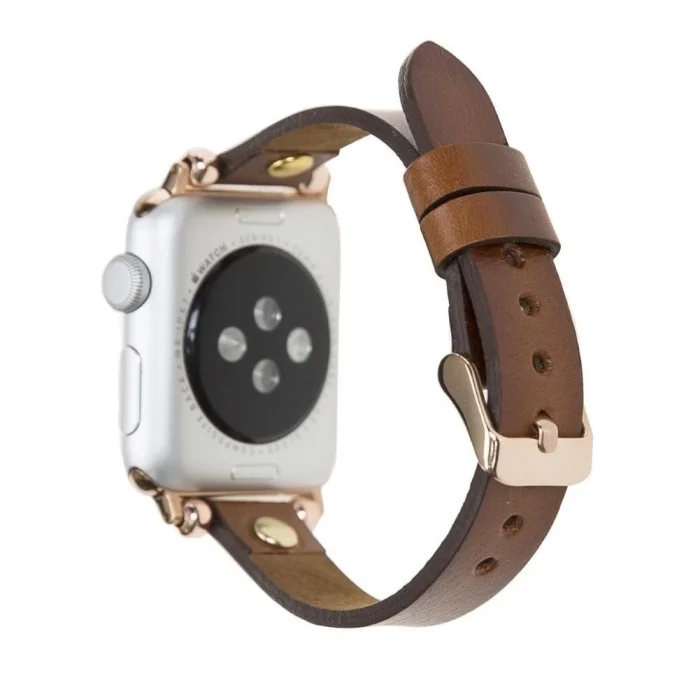  Apple Watch Uyumlu Deri Kordon 42-44-45mm Ferro GT RST2E