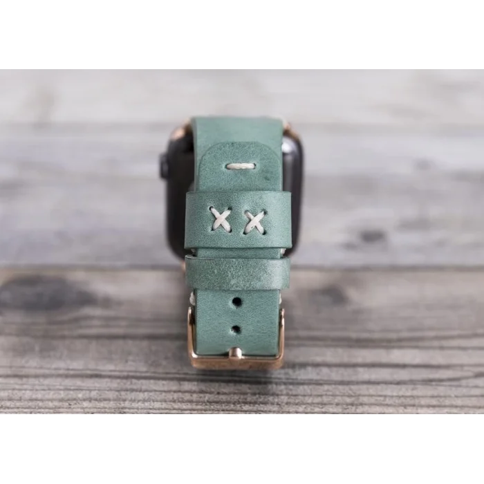  Apple Watch Uyumlu Deri Kordon 42-44-45mm Orfe CZ12