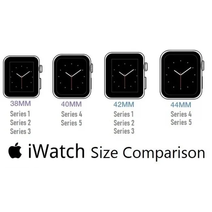 BUĞZ Apple Watch Uyumlu Deri Kordon 42-44-45mm RST1 Siyah