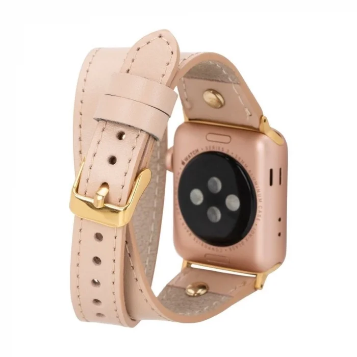 Apple Watch Uyumlu Deri Kordon 42-44-45mm Slim DT GT NU1