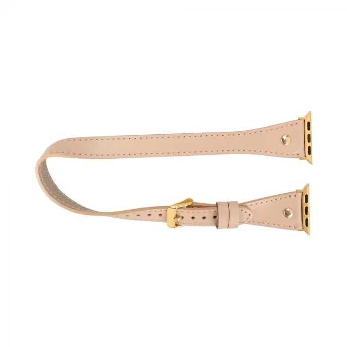  Apple Watch Uyumlu Deri Kordon 42-44-45mm Slim DT GT NU1