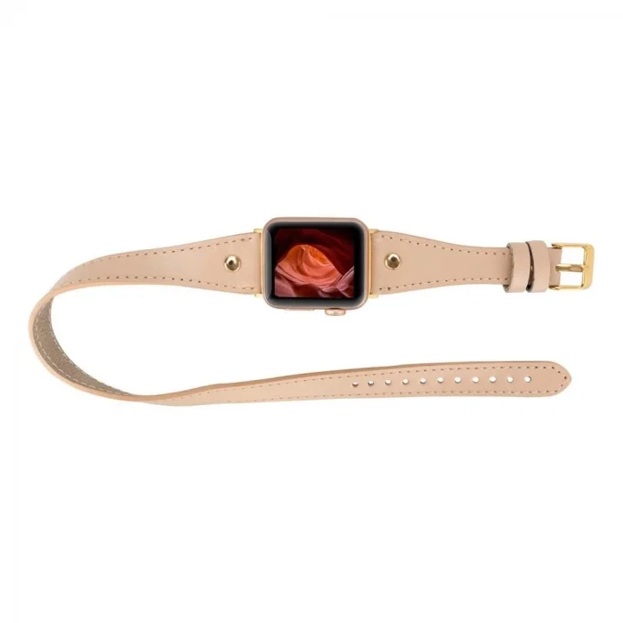  Apple Watch Uyumlu Deri Kordon 42-44-45mm Slim DT GT NU1