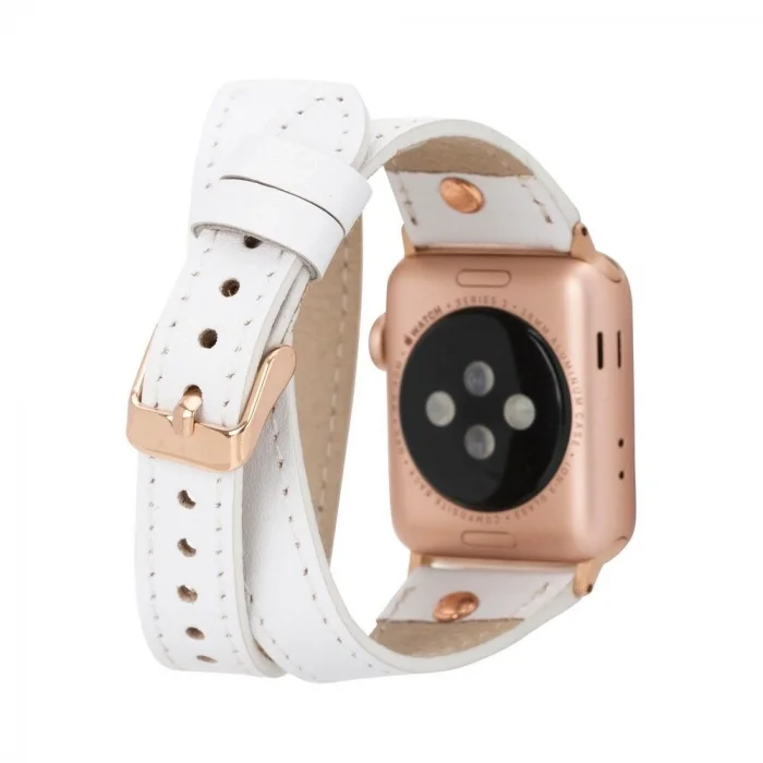 BUĞZ Apple Watch Uyumlu Deri Kordon 42-44-45mm Slim DTRG F3