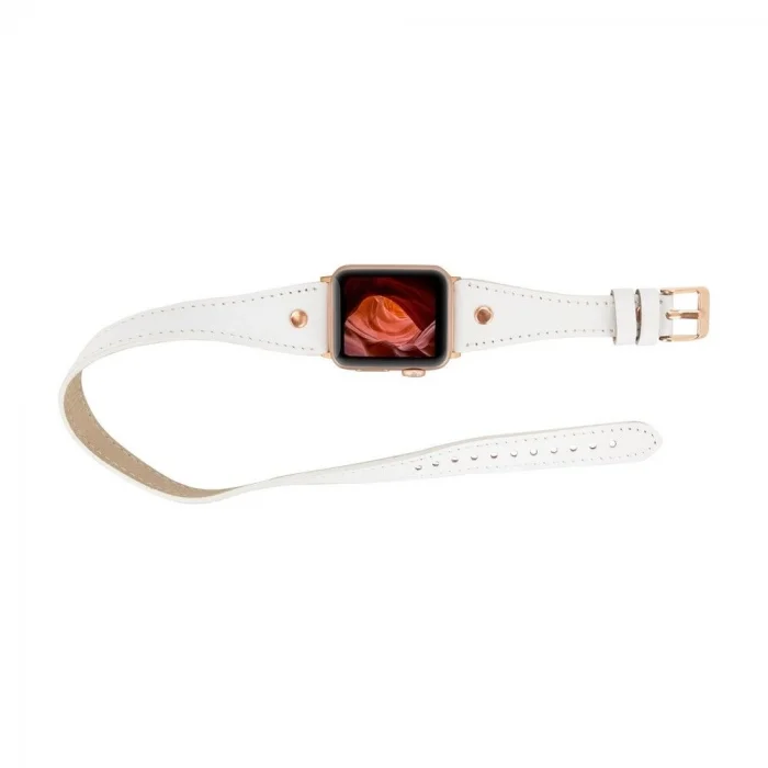 BUĞZ Apple Watch Uyumlu Deri Kordon 42-44-45mm Slim DTRG F3