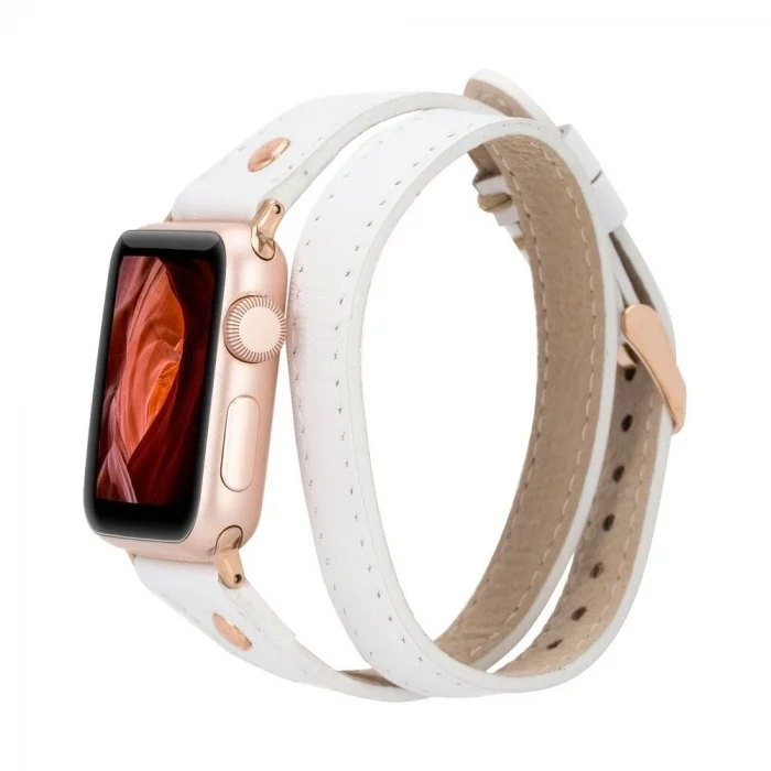 BUĞZ Apple Watch Uyumlu Deri Kordon 42-44-45mm Slim DTRG F3