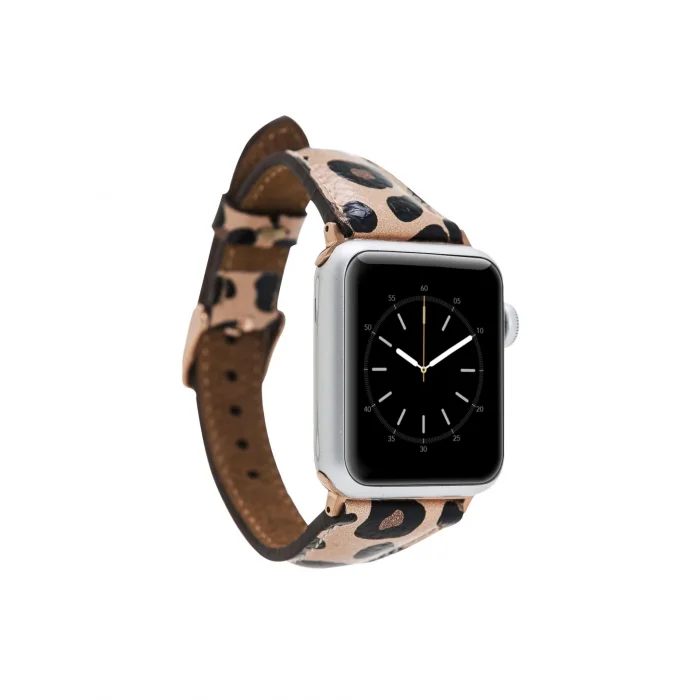  Apple Watch Uyumlu Deri Kordon 42-44-45mm Slim LE02N