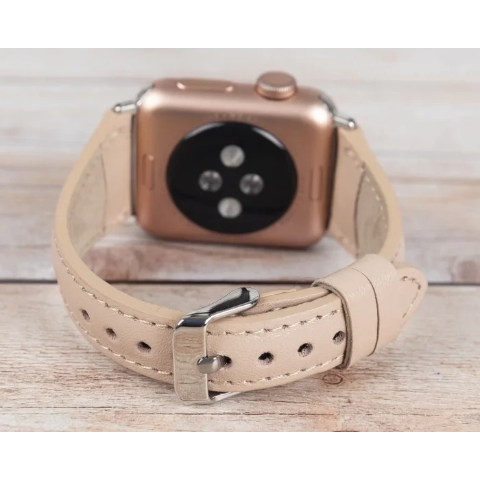  Apple Watch Uyumlu Deri Kordon 42-44-45mm Slim NU1