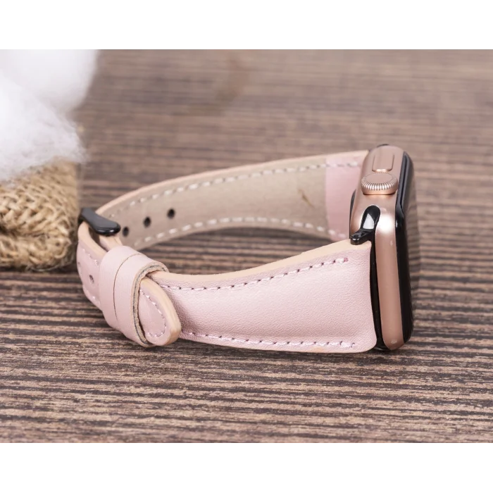BUĞZ Apple Watch Uyumlu Deri Kordon 42-44-45mm Slim NU2