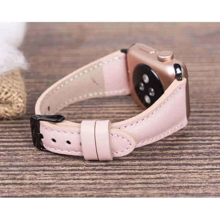 BUĞZ Apple Watch Uyumlu Deri Kordon 42-44-45mm Slim NU2