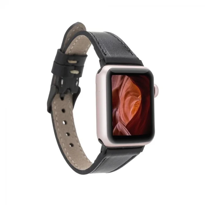 BUĞZ Apple Watch Uyumlu Deri Kordon 42-44-45mm Slim RST1
