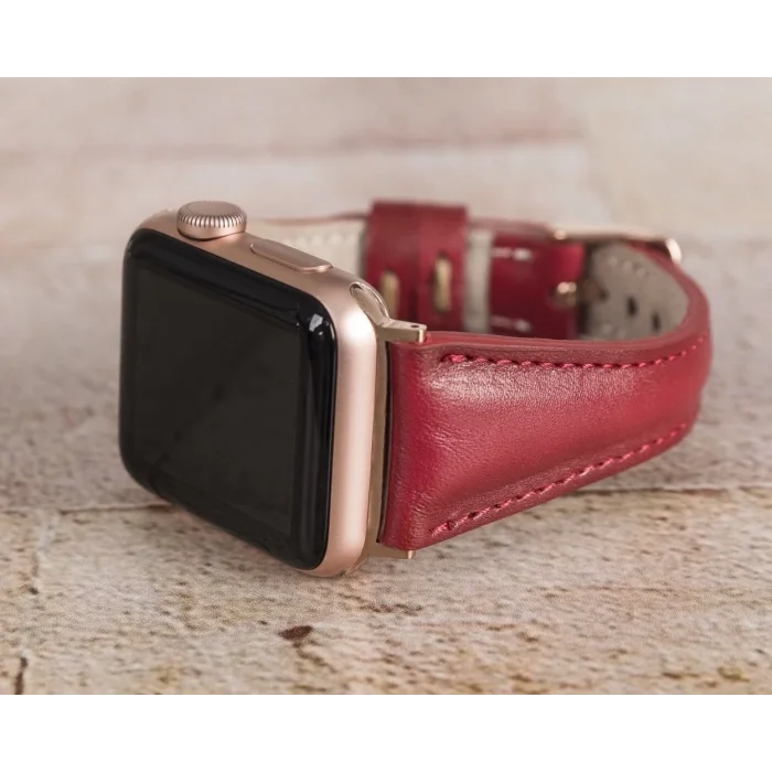  Apple Watch Uyumlu Deri Kordon 42-44-45mm Slim V4EF