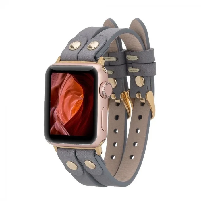  Apple Watch Uyumlu Deri Kordon Ely Double Tour GT RST9