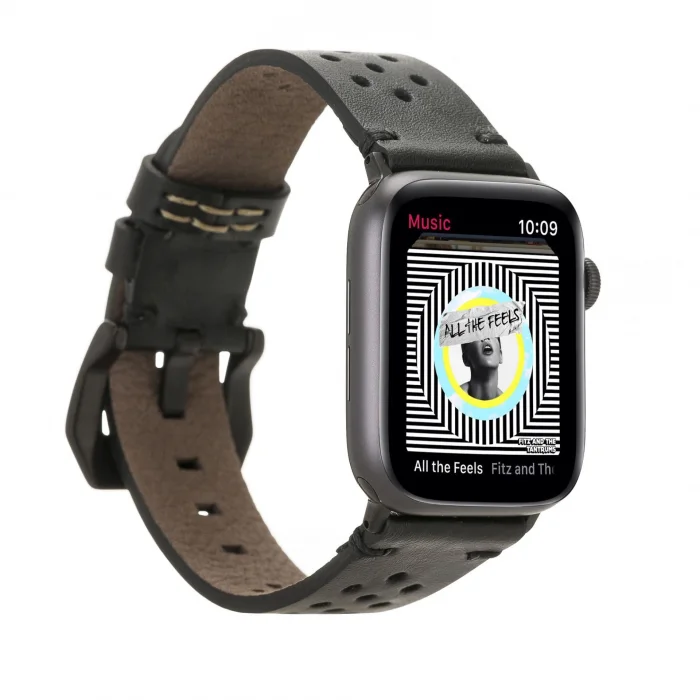 BUĞZ Apple Watch Uyumlu Deri Kordon Vigo 42-44-45mm RST1