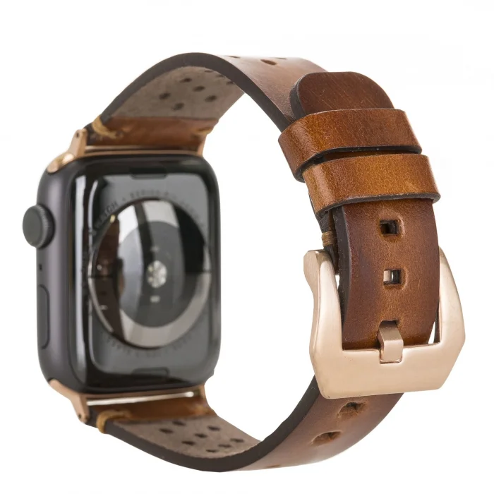  Apple Watch Uyumlu Deri Kordon Vigo 42-44-45mm RST2EF