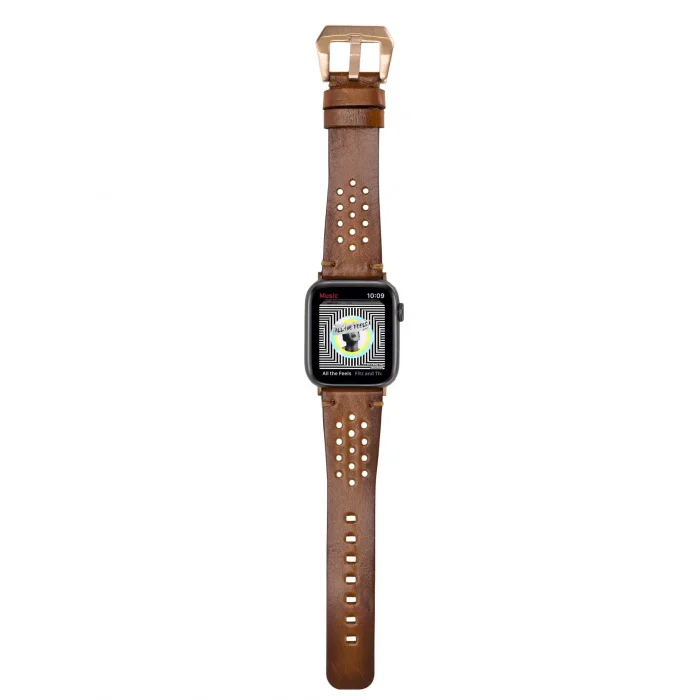  Apple Watch Uyumlu Deri Kordon Vigo 42-44-45mm RST2EF